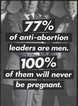 77% of anti-abortion leaders are men