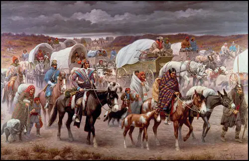 The Trail of Tears by Robert Lindneux (c. 1950)