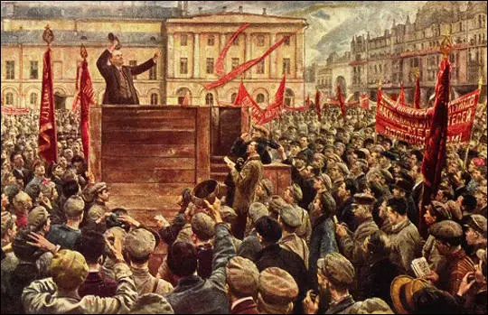 Isaac Brodsky, Lenin speaking to the Red Army on 5th May, 1920 (1933)
