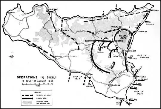 Operations in Sicily (10th July - 17th August, 1943)