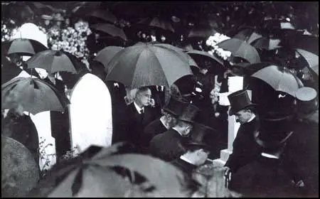 General Luard at his wife's funeral