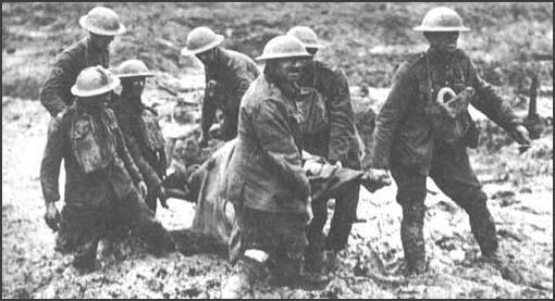 Stretcher-bearers on the Western Front
