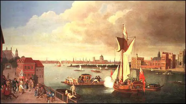 Jan Grriffier, The Thames at Horseferry (1706)