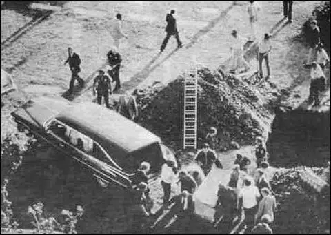 The exhumation of Lee Harvey Oswald's body on 4th October, 1981