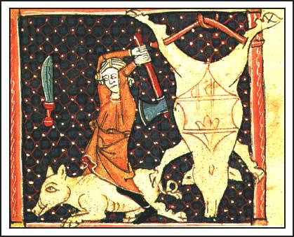 Slaughtering the Pig (c. 1250)