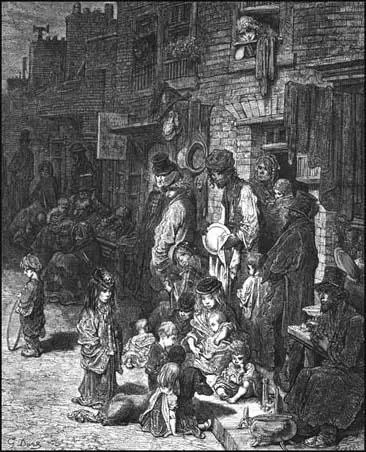 Gustave Dore, Wentworth Street, Whitechapel (1872)