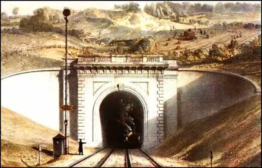 John C. Bourne, lithograph of the Box Tunnel