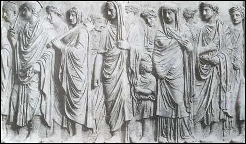 Stone relief on Augustus' mausoleum (c. AD 14)