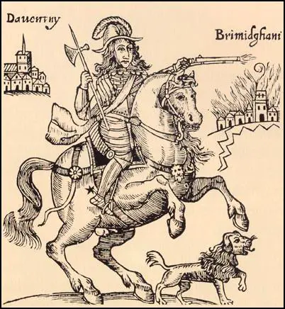 Drawing from a pamphlet, The Cruel Practices of Prince Rupert (1643)