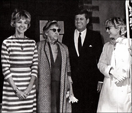 JFK with Mary Meyer (far right). Antoinette Bradlee is second on the left.