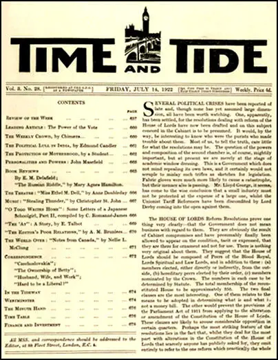 Time and Tide (14th July, 1922)  