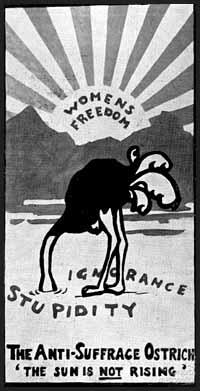 Catherine Courtauld, The Anti-Suffrage Ostrich (c. 1909)