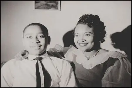 Emmett Till and his mother in 1955.