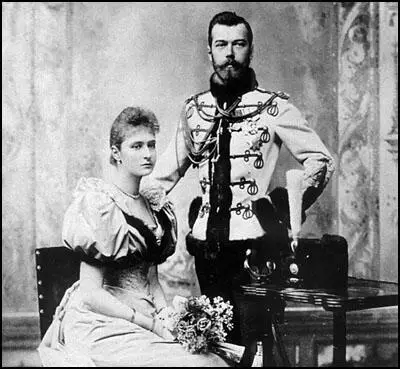 Tsarina Alexandra and Tsar Nicholas II (1894)