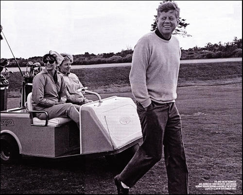 JFK with Mary Meyer (far right). Antoinette Bradlee is second on the left.