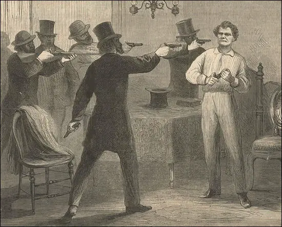 (Source 4) The Ku Klux Klan At Work: The Assassination Of G. W. Ashburn, Frank Leslie's Illustrated (1868)