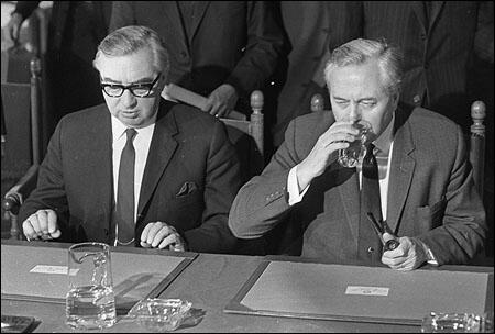 George Brown and Harold Wilson (1967)