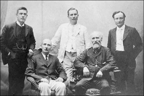 J. P. Jones, Henry Hyde Champion, Tom Mann, Keir Hardie and Ben Tillett (1908)