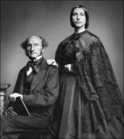 John Stuart Mill and his step-daughter, Helen Taylor.
