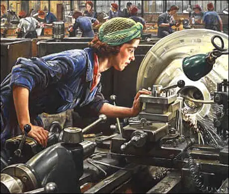 Laura Knight, Ruby Loftus Screwing a Breech-Ring (1943)