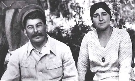 Joseph Stalin and Nadezhda Alliluyeva (c. 1930)