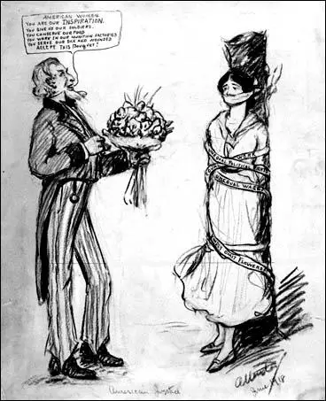 Nina Allender, The Wise Women of the West Come Bearing Gifts (The Suffragist, 18th December, 1915)