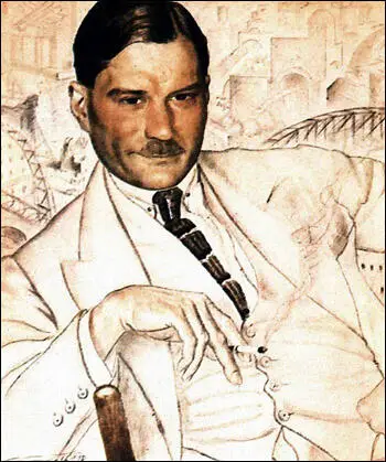 Yevgeny Zamyatin by Boris Kustodiev (1923)