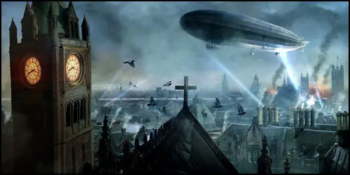 Zeppelins Over London by Christopher Rawlins