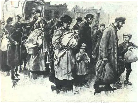 Russian Jews arriving in Britain