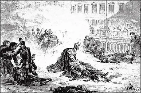 The Assanation of Alexander II by G. Broling (1881)