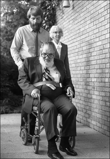 Walter Bergman wheeled into a federal courtroom on 28th February 1983.