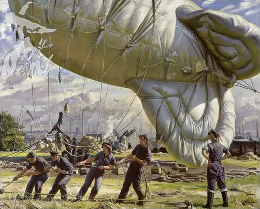 Laura Knight, Barrage Balloon (August, 1942)