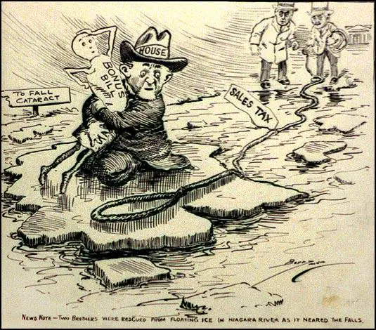 Cartoon on the Veteran's Bonus Bill (January, 1932)