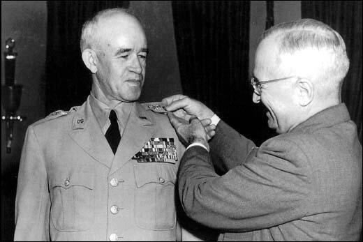 Omar Bradley and President Harry S. Truman