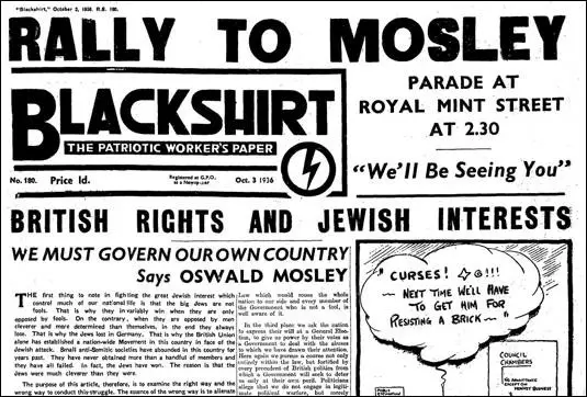The Blackshirt newspaper (3rd October, 1936)
