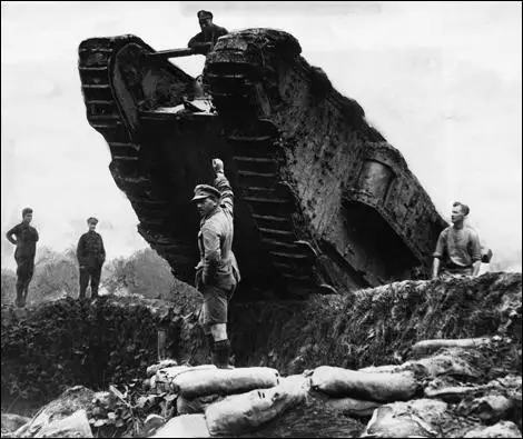 A tank being used at Cambrai