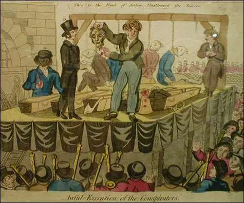 George Cruikshank, Cato Street Conspiracy (1820)