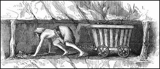 Woman worker in a coal mine (1842)