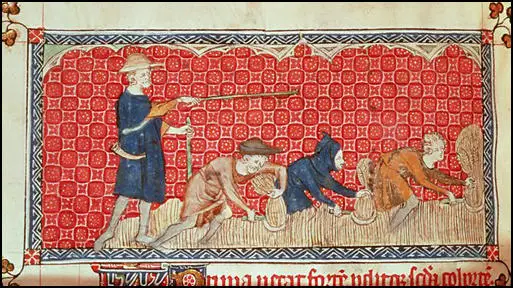 Illustration in Queen Mary's Psalter<empty>