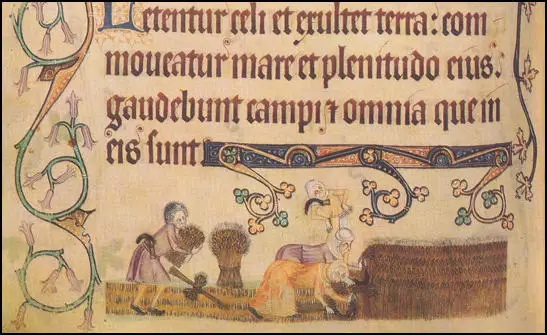 Illustration in Queen Mary's Psalter<empty>