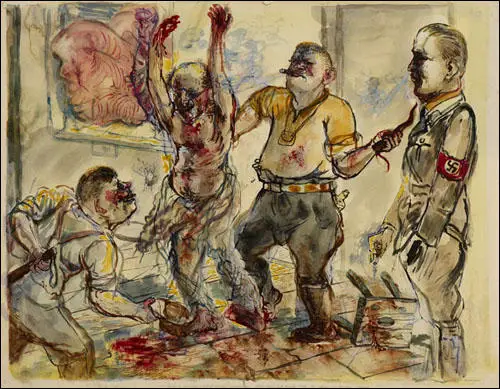 George Grosz, Interrogation (1938)