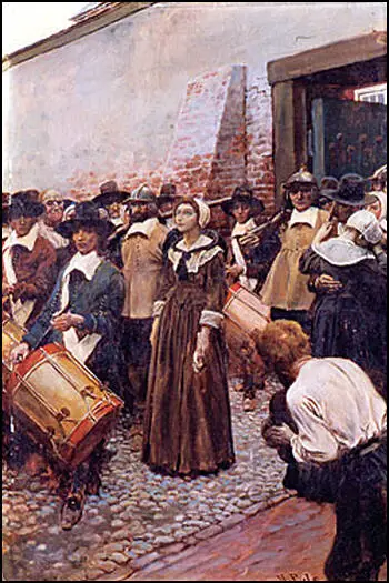 Howard Pyle, Mary Dyer Being Led to The Scaffold (c. 1905)
