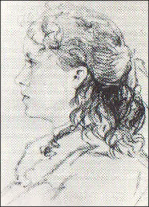 Drawing of Karen Danielsen aged 15 (1900)