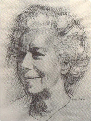 Drawing of Karen Horney by Arthur Libov (c. 1940)