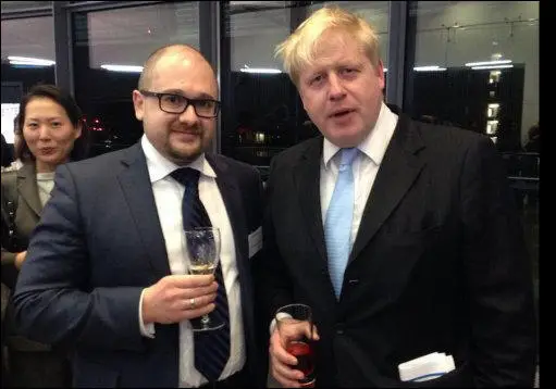 Sergei Nalobin and Boris Johnson