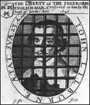 This picture of John Lilburne appeared on thefront-cover of a Leveller pamphlet published in 1646.