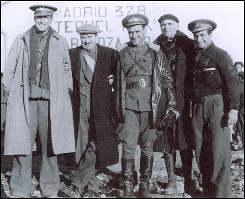 French members of the International Brigade in Madrid in 1936.