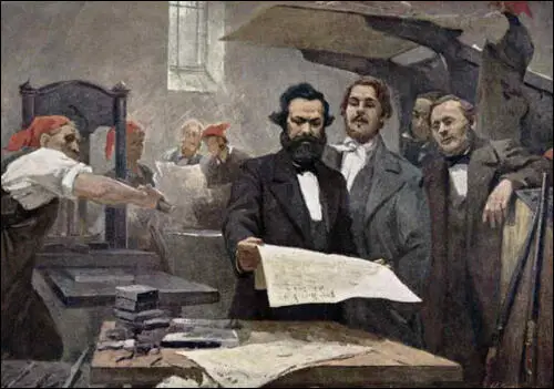 Karl Marx as editor-in-chief of The Rhenish Gazette