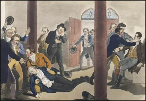Assassination of Spencer Perceval by John Heaviside Clark (1809)
