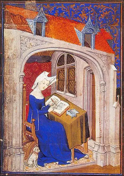 Christine de Pisan presents her book to Isabeau of Bavaria, Queen of France